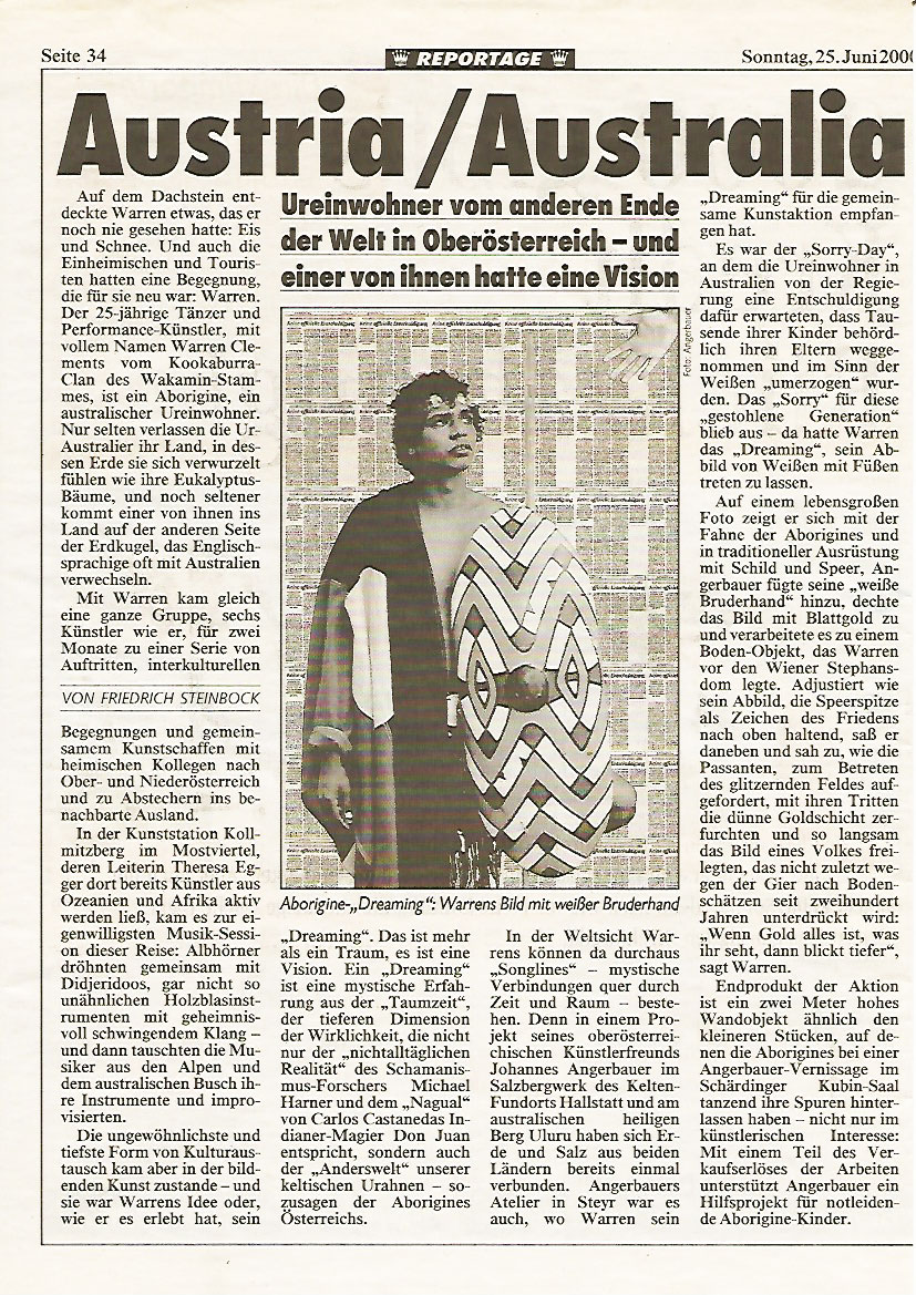 Kronen Zeitung Reportage - 25. Juni 2000 