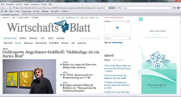 Anlage Goldbarren - Wirtschaftsblatt Gold Interview