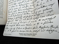 Faksimile - Brief von Klinger an Verleger