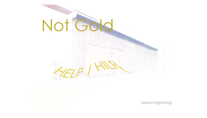 NOT GOLD - HELP HILFE