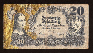 20 Schilling Schutzgeld 1945