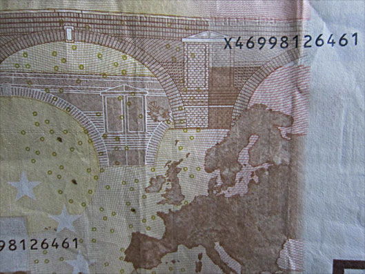 50 Euro Geldschein viral infiziert