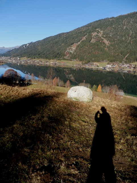 Der Denk Gold Stein erstmals im Sonnenlicht - Selfie