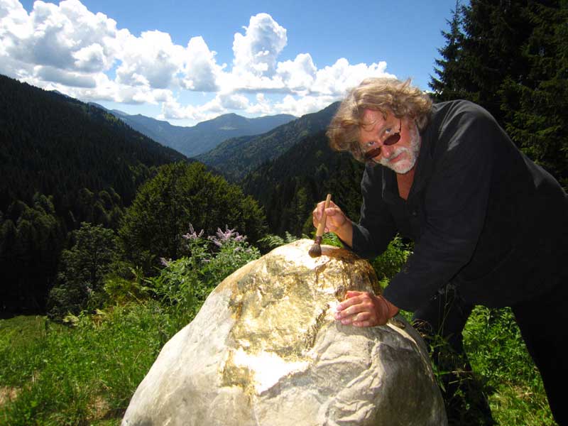 Selbstportrait beim "Alm Gold Stein"